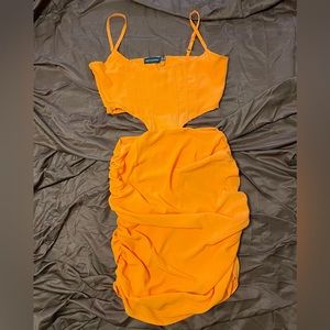 Petite Corset Style Cut Out Dress